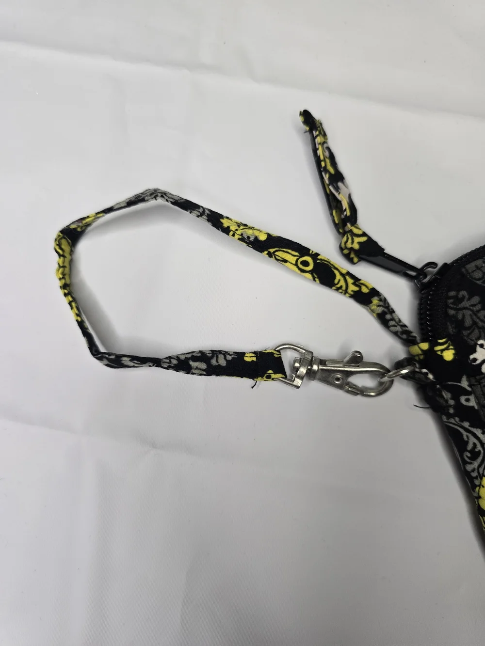 Vera Bradley Black, Yellow & Gray Floral Wristlet  Wallet - Picture 9 of 9